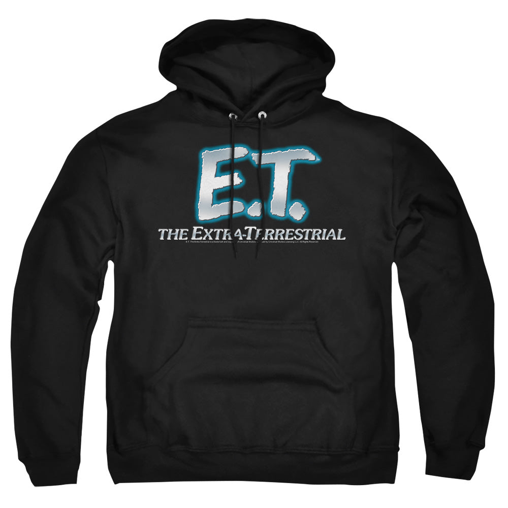 AN OFFCIALLY LICENSED ET LOGO ADULT UNISEX PULLOVER HOODIE BLACK