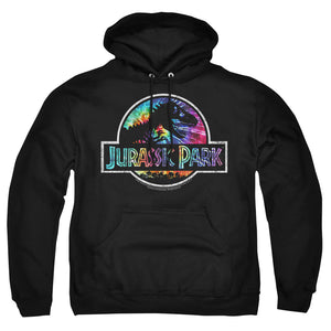 AN OFFCIALLY LICENSED JURASSIC PARK PREHISTORIC GROOVE ADULT UNISEX PULLOVER HOODIE BLACK