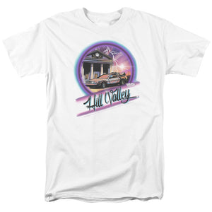 AN OFFCIALLY LICENSED BACK TO THE FUTURE RIDE MEN'S REGULAR FIT T-SHIRT WHITE