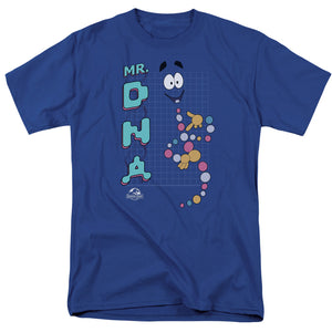 AN OFFCIALLY LICENSED JURASSIC PARK MR DNA MEN'S REGULAR FIT T-SHIRT ROYAL