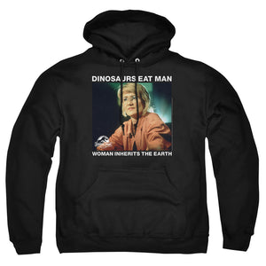 AN OFFCIALLY LICENSED JURASSIC PARK INHERIT ADULT UNISEX PULLOVER HOODIE BLACK