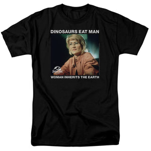 AN OFFCIALLY LICENSED JURASSIC PARK INHERIT MEN'S REGULAR FIT T-SHIRT BLACK