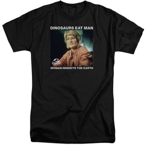 AN OFFCIALLY LICENSED JURASSIC PARK INHERIT MEN'S TALL FIT T-SHIRT BLACK