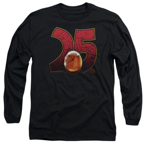 AN OFFCIALLY LICENSED JURASSIC PARK AMBER MEN'S LONG SLEEVE T-SHIRT BLACK