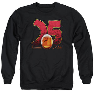 AN OFFCIALLY LICENSED JURASSIC PARK AMBER ADULT UNISEX CREWNECK SWEATSHIRT BLACK