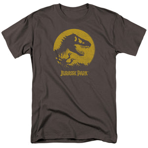 AN OFFCIALLY LICENSED JURASSIC PARK T REX SPHERE MEN'S REGULAR FIT T-SHIRT CHARCOAL