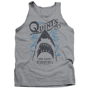 AN OFFCIALLY LICENSED JAWS BIG GAME FISHING ADULT UNISEX TANK TOP ATHLETIC HEATHER