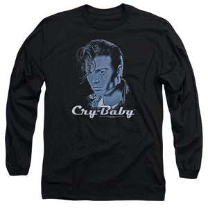 AN OFFCIALLY LICENSED CRY BABY KING CRY BABY MEN'S LONG SLEEVE T-SHIRT BLACK