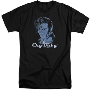 AN OFFCIALLY LICENSED CRY BABY KING CRY BABY MEN'S TALL FIT T-SHIRT BLACK