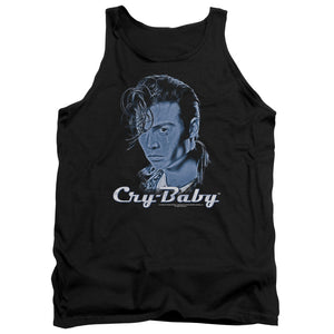 AN OFFCIALLY LICENSED CRY BABY KING CRY BABY ADULT UNISEX TANK TOP BLACK