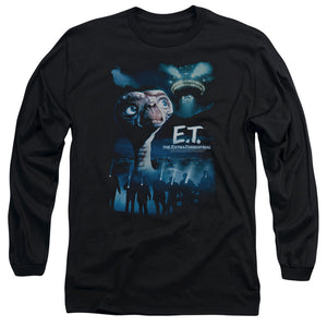 AN OFFCIALLY LICENSED ET GOING HOME MEN'S LONG SLEEVE T-SHIRT BLACK