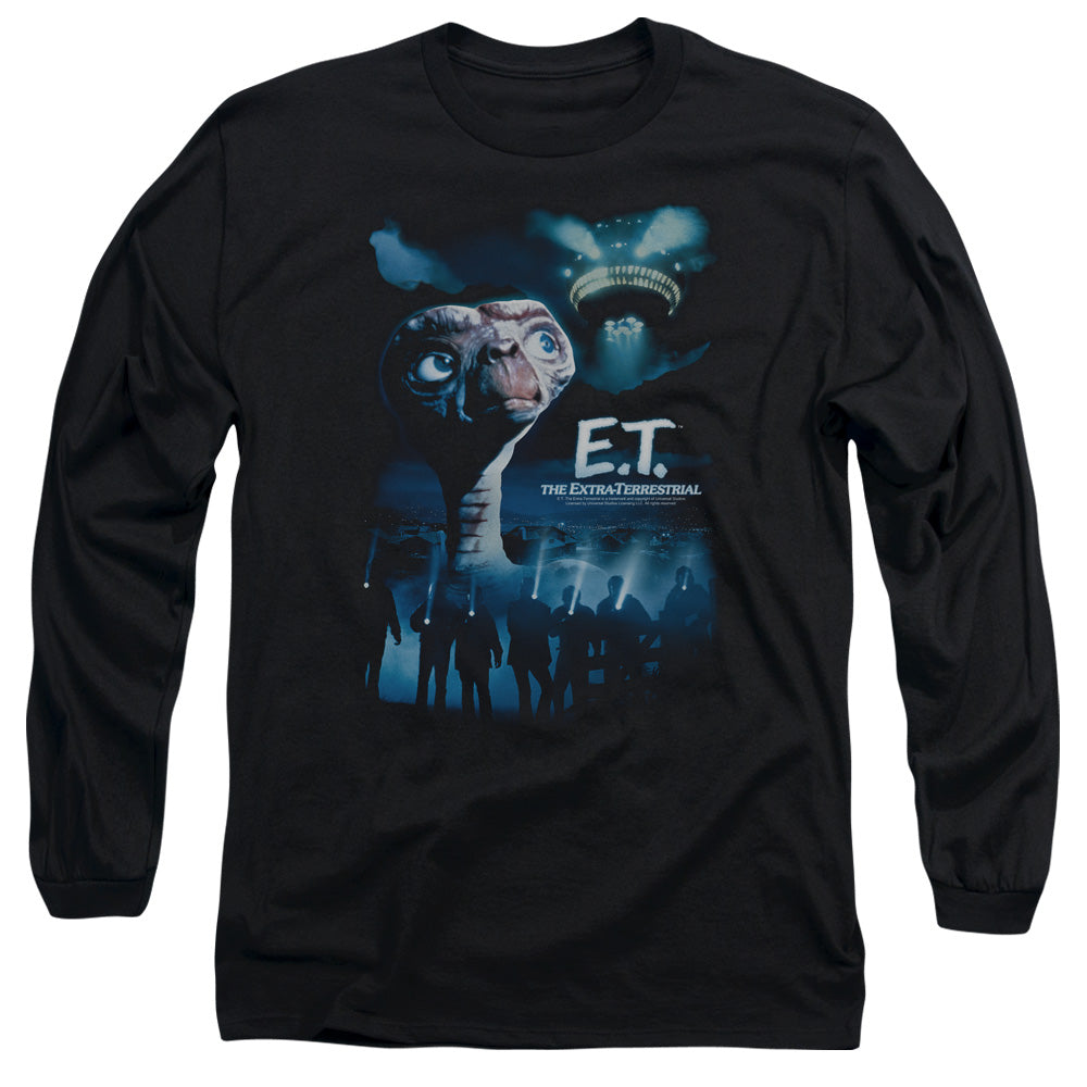 AN OFFCIALLY LICENSED ET GOING HOME MEN'S LONG SLEEVE T-SHIRT BLACK