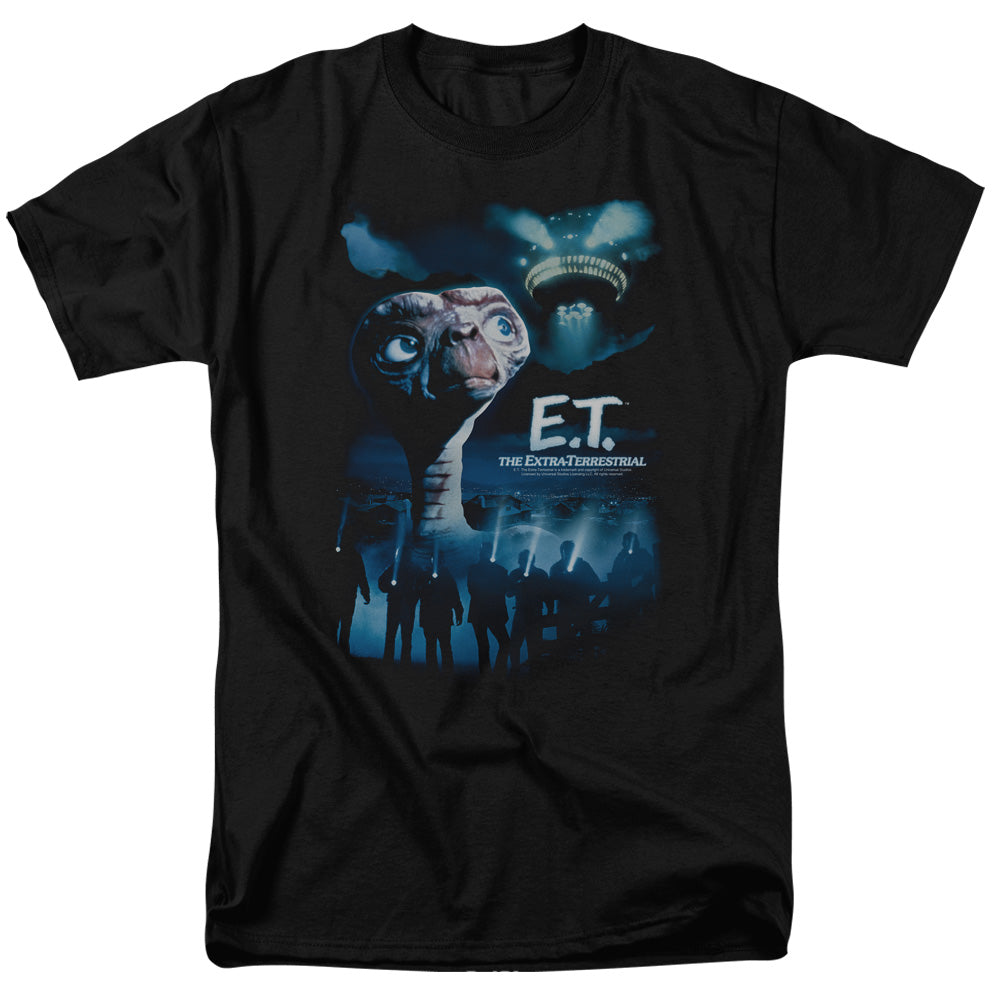 AN OFFCIALLY LICENSED ET GOING HOME MEN'S REGULAR FIT T-SHIRT BLACK