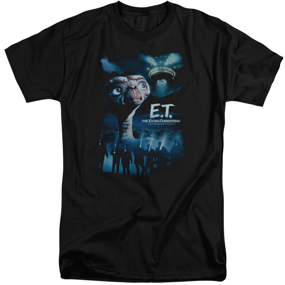 AN OFFCIALLY LICENSED ET GOING HOME MEN'S TALL FIT T-SHIRT BLACK