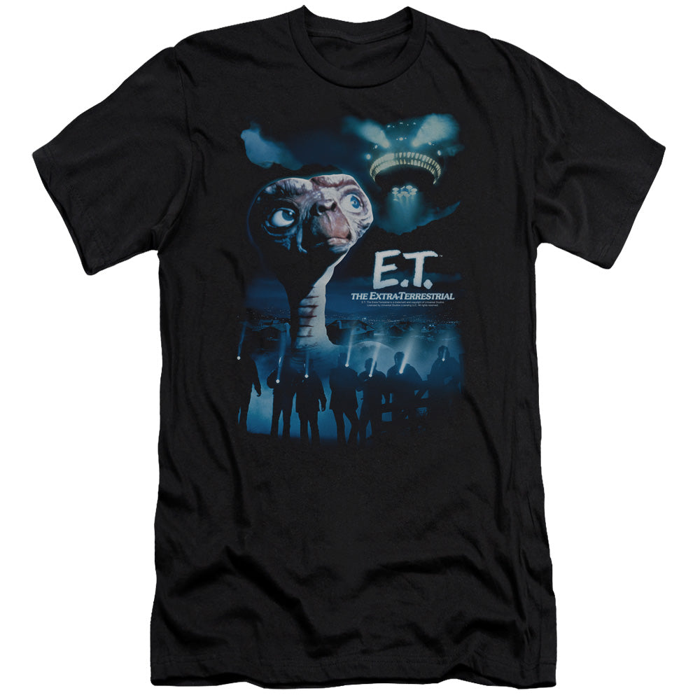 AN OFFCIALLY LICENSED ET GOING HOME MEN'S PREMIUM SLIM FIT T-SHIRT BLACK