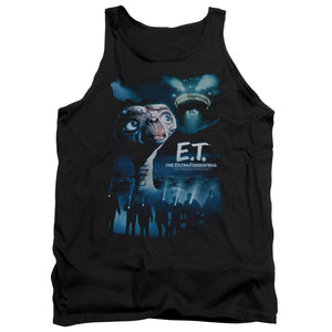AN OFFCIALLY LICENSED ET GOING HOME ADULT UNISEX TANK TOP BLACK