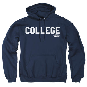 AN OFFCIALLY LICENSED ANIMAL HOUSE COLLEGE ADULT UNISEX PULLOVER HOODIE NAVY