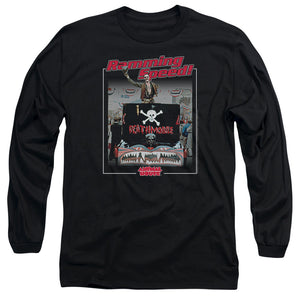 AN OFFCIALLY LICENSED ANIMAL HOUSE RAMMING SPEED MEN'S LONG SLEEVE T-SHIRT NAVY