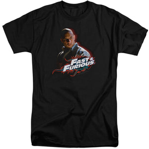 AN OFFCIALLY LICENSED FAST AND THE FURIOUS TORETTO MEN'S TALL FIT T-SHIRT BLACK