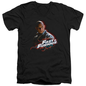 AN OFFCIALLY LICENSED FAST AND THE FURIOUS TORETTO MEN'S V-NECK T-SHIRT BLACK