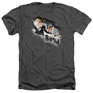 AN OFFCIALLY LICENSED HOT FUZZ PUNCH THAT MEN'S HEATHER T-SHIRT CHARCOAL