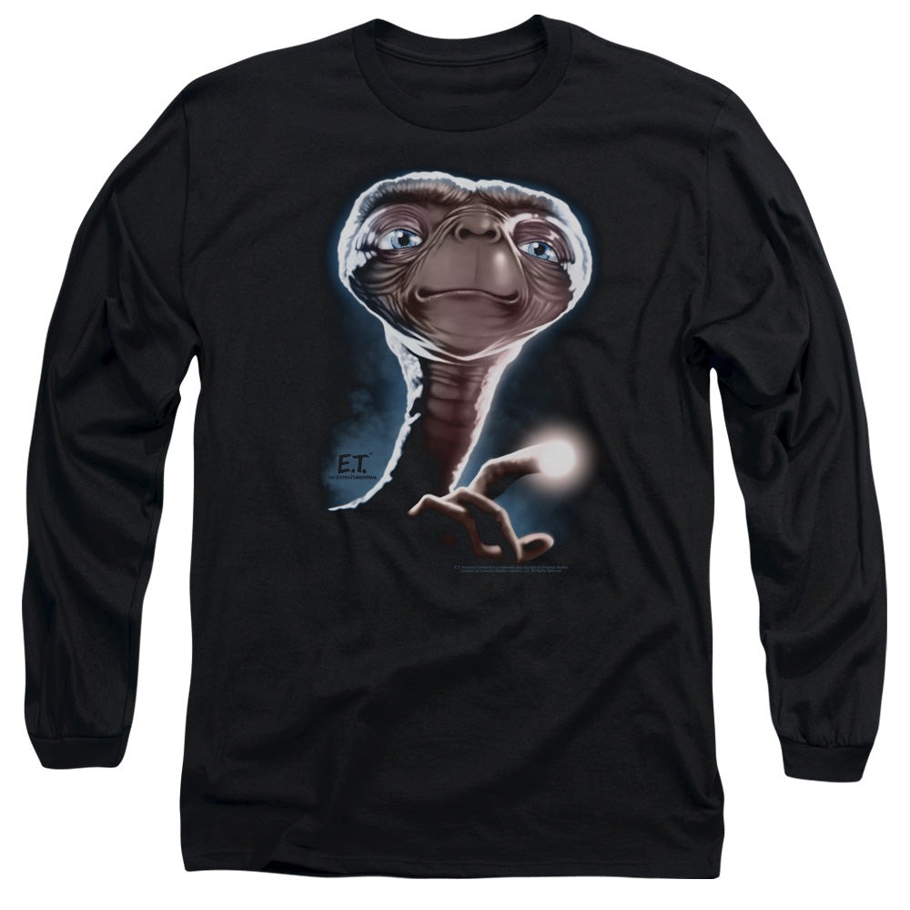 AN OFFCIALLY LICENSED ET PORTRAIT MEN'S LONG SLEEVE T-SHIRT BLACK