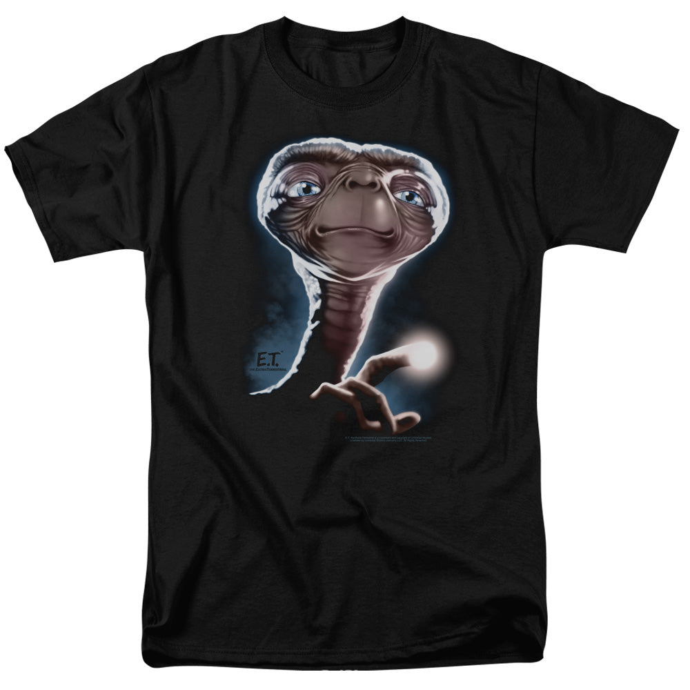 AN OFFCIALLY LICENSED ET PORTRAIT MEN'S REGULAR FIT T-SHIRT BLACK
