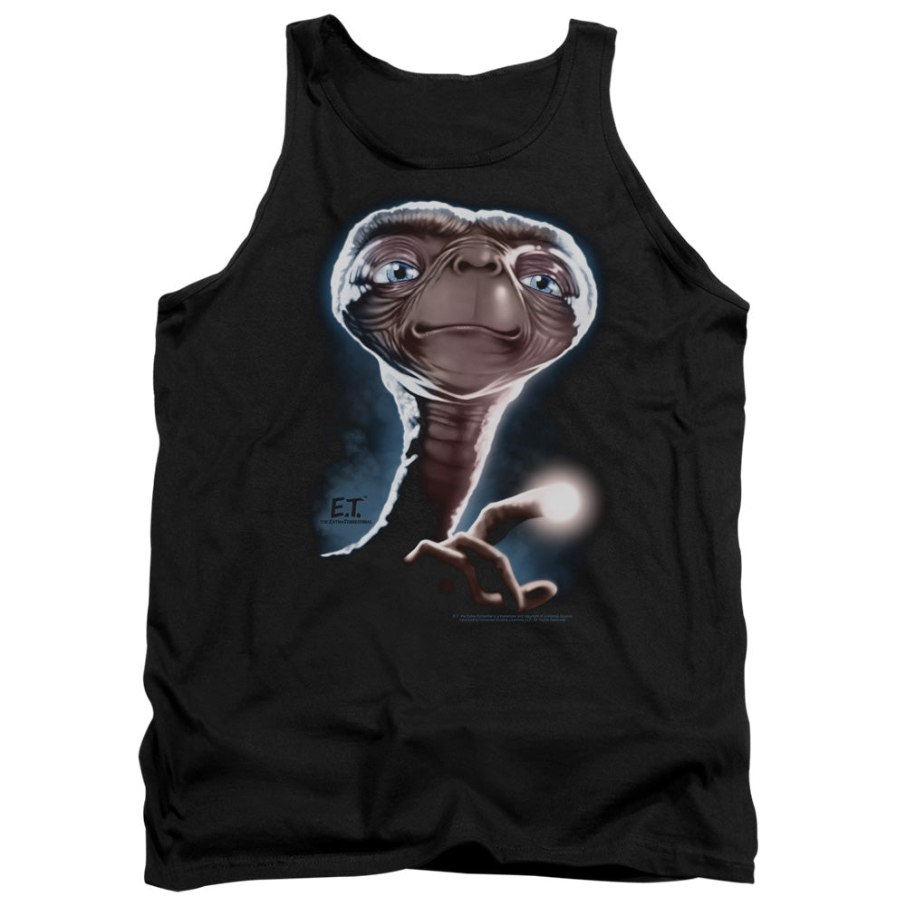 AN OFFCIALLY LICENSED ET PORTRAIT ADULT UNISEX TANK TOP BLACK
