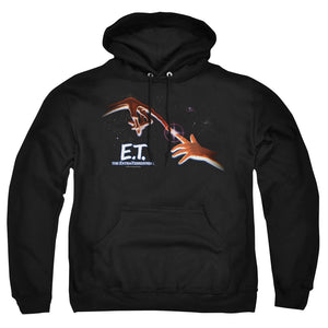 AN OFFCIALLY LICENSED ET POSTER ADULT UNISEX PULLOVER HOODIE BLACK