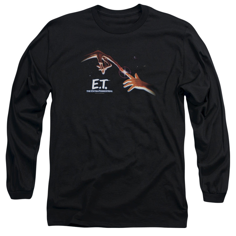 AN OFFCIALLY LICENSED ET POSTER MEN'S LONG SLEEVE T-SHIRT BLACK