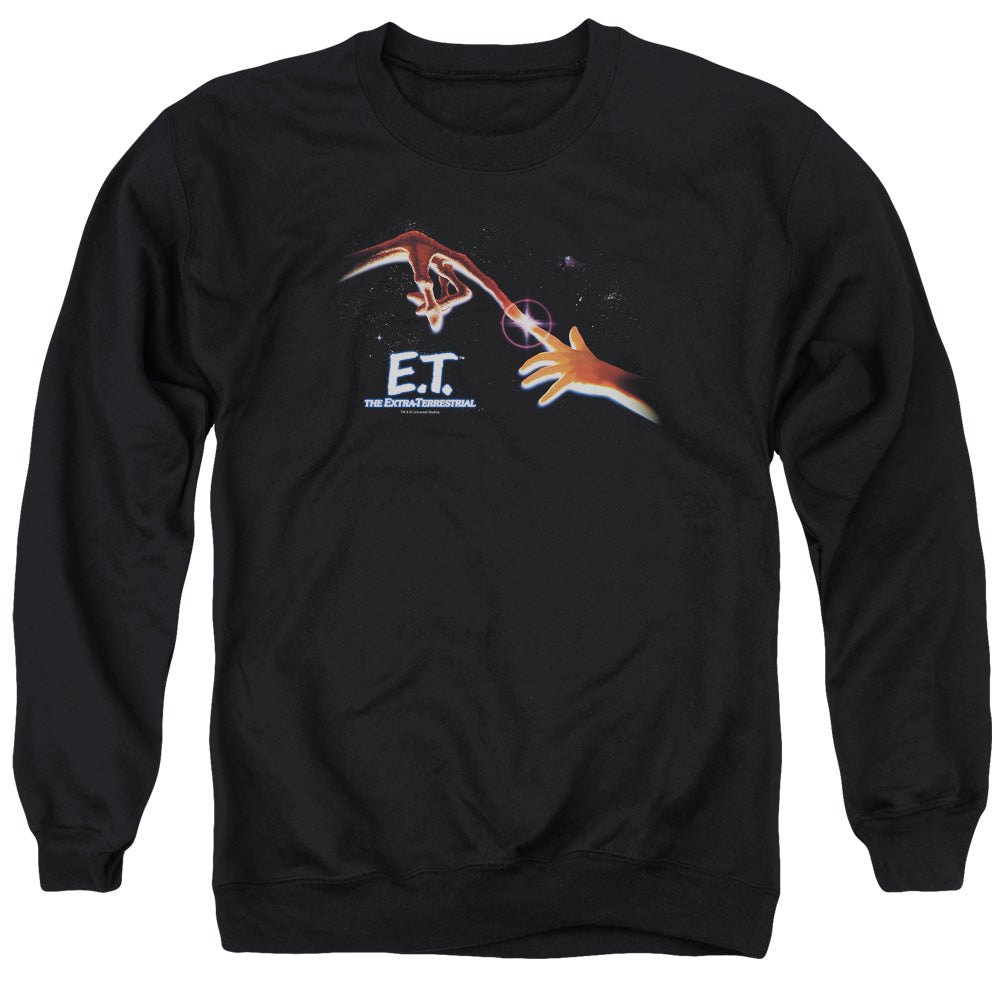 AN OFFCIALLY LICENSED ET POSTER ADULT UNISEX CREWNECK SWEATSHIRT BLACK