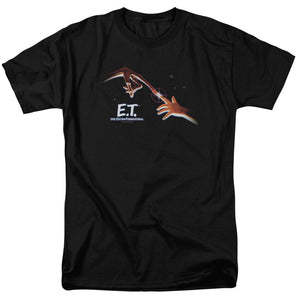 AN OFFCIALLY LICENSED ET POSTER MEN'S REGULAR FIT T-SHIRT BLACK
