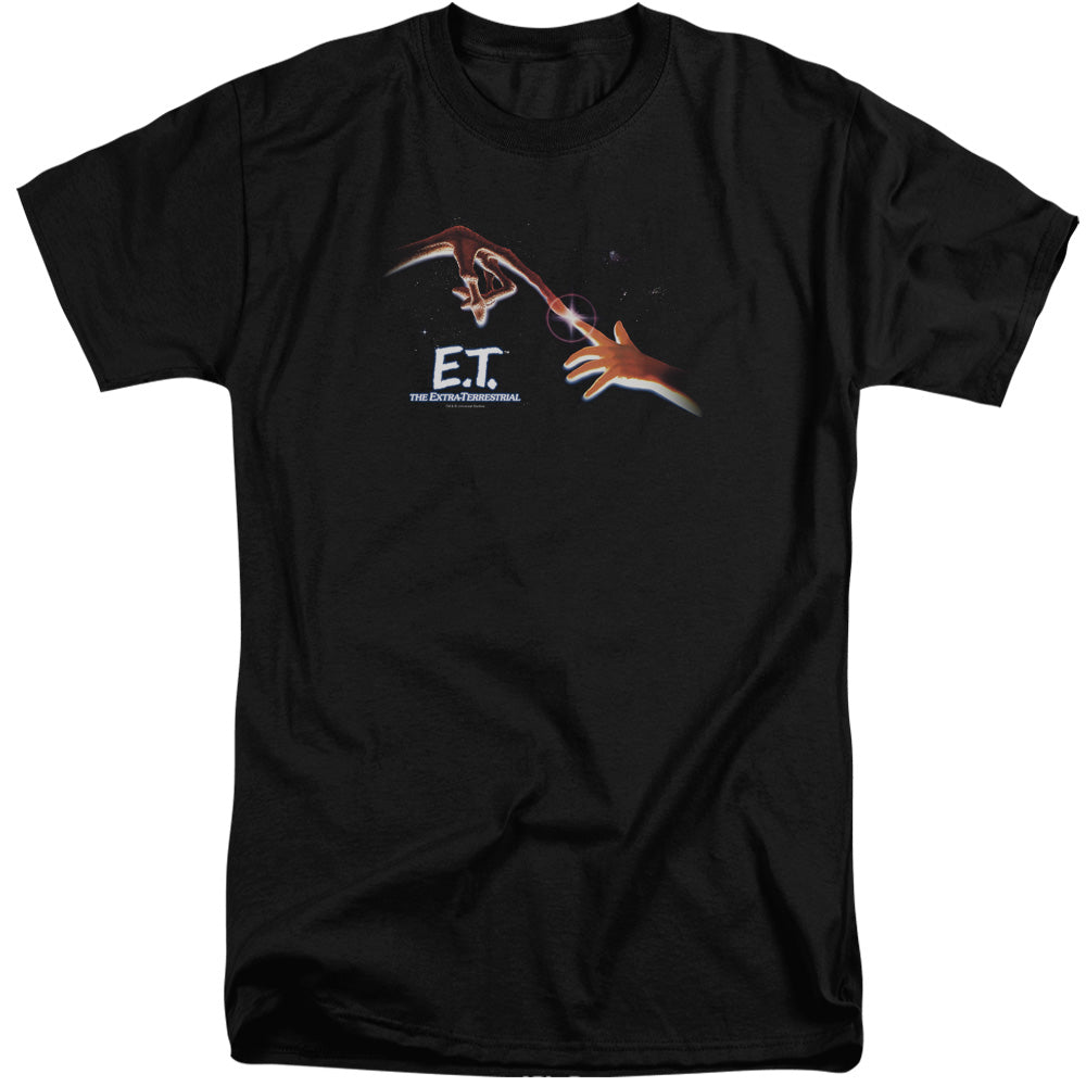 AN OFFCIALLY LICENSED ET POSTER MEN'S TALL FIT T-SHIRT BLACK
