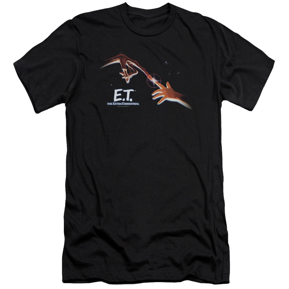 AN OFFCIALLY LICENSED ET POSTER MEN'S PREMIUM SLIM FIT T-SHIRT BLACK