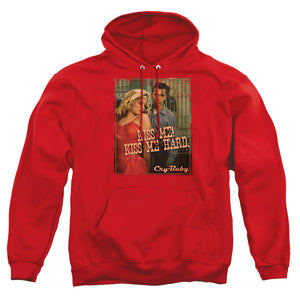 AN OFFCIALLY LICENSED CRY BABY KISS ME ADULT UNISEX PULLOVER HOODIE RED