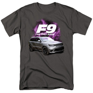 AN OFFCIALLY LICENSED FAST AND THE FURIOUS 9 JEEP MEN'S REGULAR FIT T-SHIRT BLACK