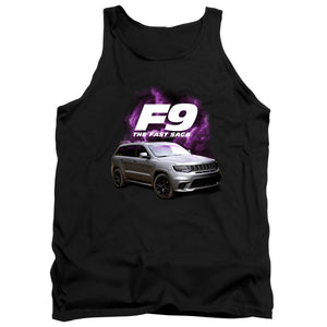AN OFFCIALLY LICENSED FAST AND THE FURIOUS 9 JEEP ADULT UNISEX TANK TOP BLACK