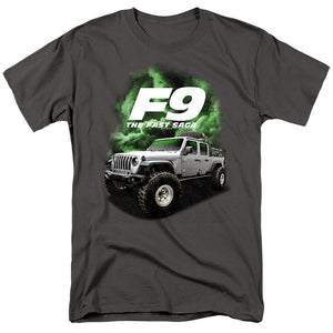 AN OFFCIALLY LICENSED FAST AND THE FURIOUS 9 TRUCK MEN'S REGULAR FIT T-SHIRT BLACK