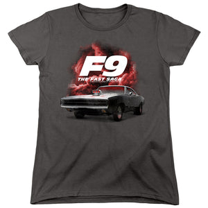 AN OFFCIALLY LICENSED FAST AND THE FURIOUS 9 CAMERO WOMEN'S REGULAR FIT T-SHIRT BLACK