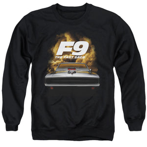 AN OFFCIALLY LICENSED FAST AND THE FURIOUS 9 CAMERO FRONT ADULT UNISEX CREWNECK SWEATSHIRT BLACK