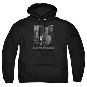 AN OFFCIALLY LICENSED FAST AND THE FURIOUS 9 F9 SMOKE LOGO ADULT UNISEX PULLOVER HOODIE BLACK