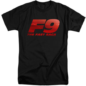 AN OFFCIALLY LICENSED FAST AND THE FURIOUS 9 F9 MAPLOGO MEN'S TALL FIT T-SHIRT BLACK