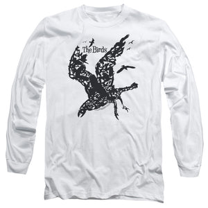 AN OFFCIALLY LICENSED BIRDS TITLE MEN'S LONG SLEEVE T-SHIRT WHITE