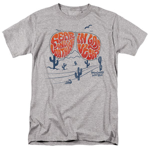 AN OFFCIALLY LICENSED FEAR AND LOATHING IN LAS VEGAS GLASSES MEN'S REGULAR FIT T-SHIRT ATHLETIC HEATHER