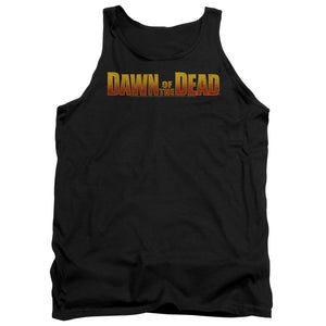 AN OFFCIALLY LICENSED DAWN OF THE DEAD DAWN LOGO ADULT UNISEX TANK TOP BLACK