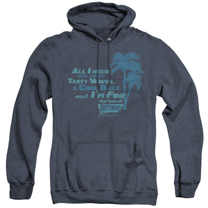 AN OFFCIALLY LICENSED FAST TIMES RIDGEMONT HIGH ALL I NEED ADULT UNISEX HEATHER PULLOVER HOODIE NAVY