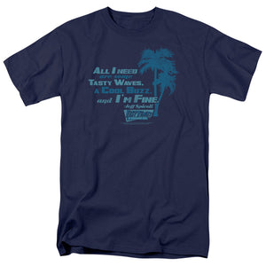 AN OFFCIALLY LICENSED FAST TIMES RIDGEMONT HIGH ALL I NEED MEN'S REGULAR FIT T-SHIRT NAVY