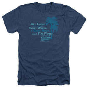 AN OFFCIALLY LICENSED FAST TIMES RIDGEMONT HIGH ALL I NEED MEN'S HEATHER T-SHIRT NAVY
