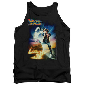 AN OFFCIALLY LICENSED BACK TO THE FUTURE POSTER ADULT UNISEX TANK TOP BLACK