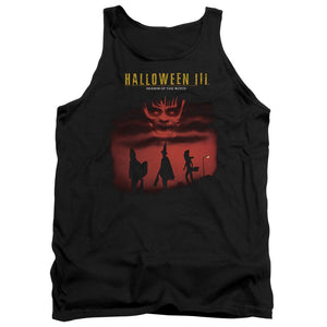 AN OFFCIALLY LICENSED HALLOWEEN III SEASON OF THE WITCH ADULT UNISEX TANK TOP BLACK